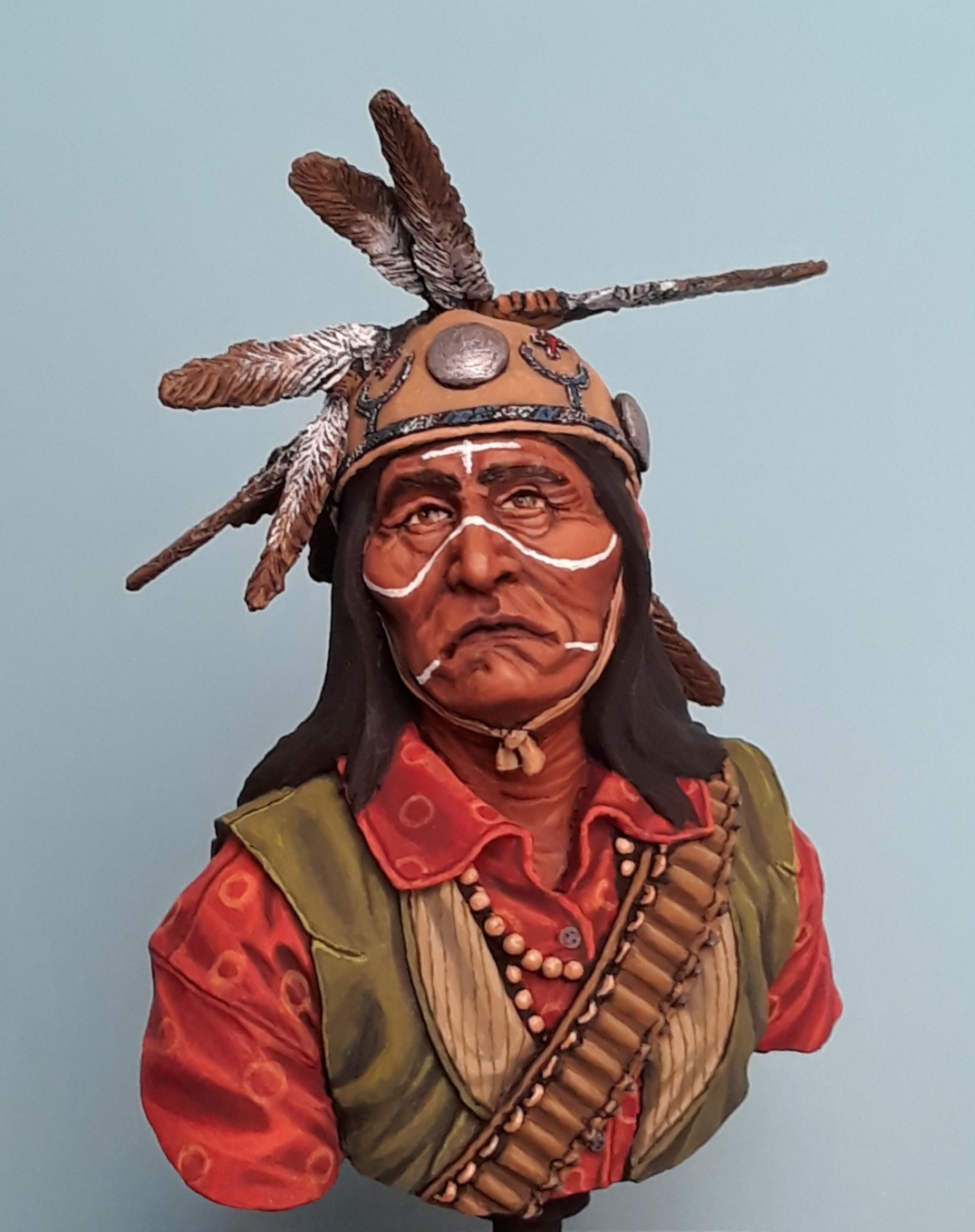 La Meridiana Lipan Apache Warrior wearing War/Medicine Headdress ...