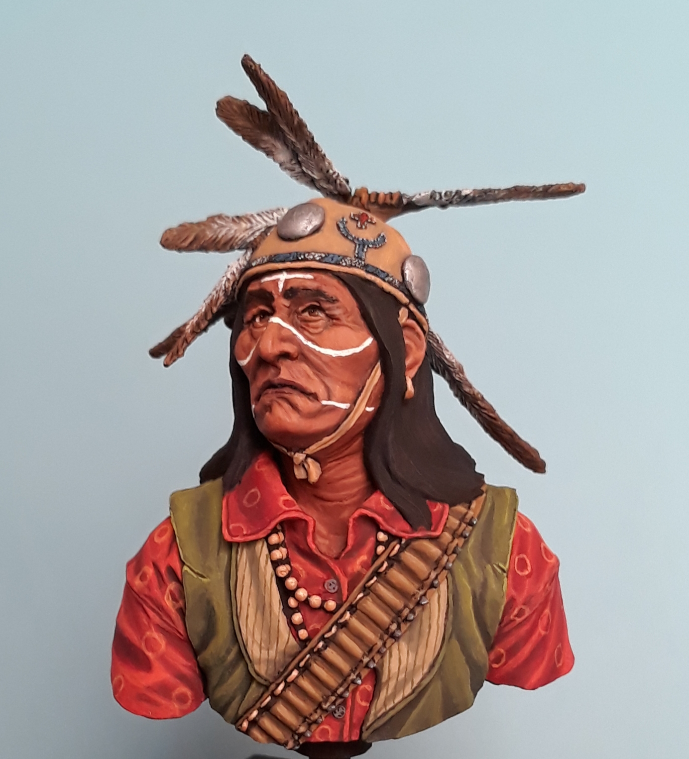 La Meridiana Lipan Apache Warrior wearing War/Medicine Headdress ...