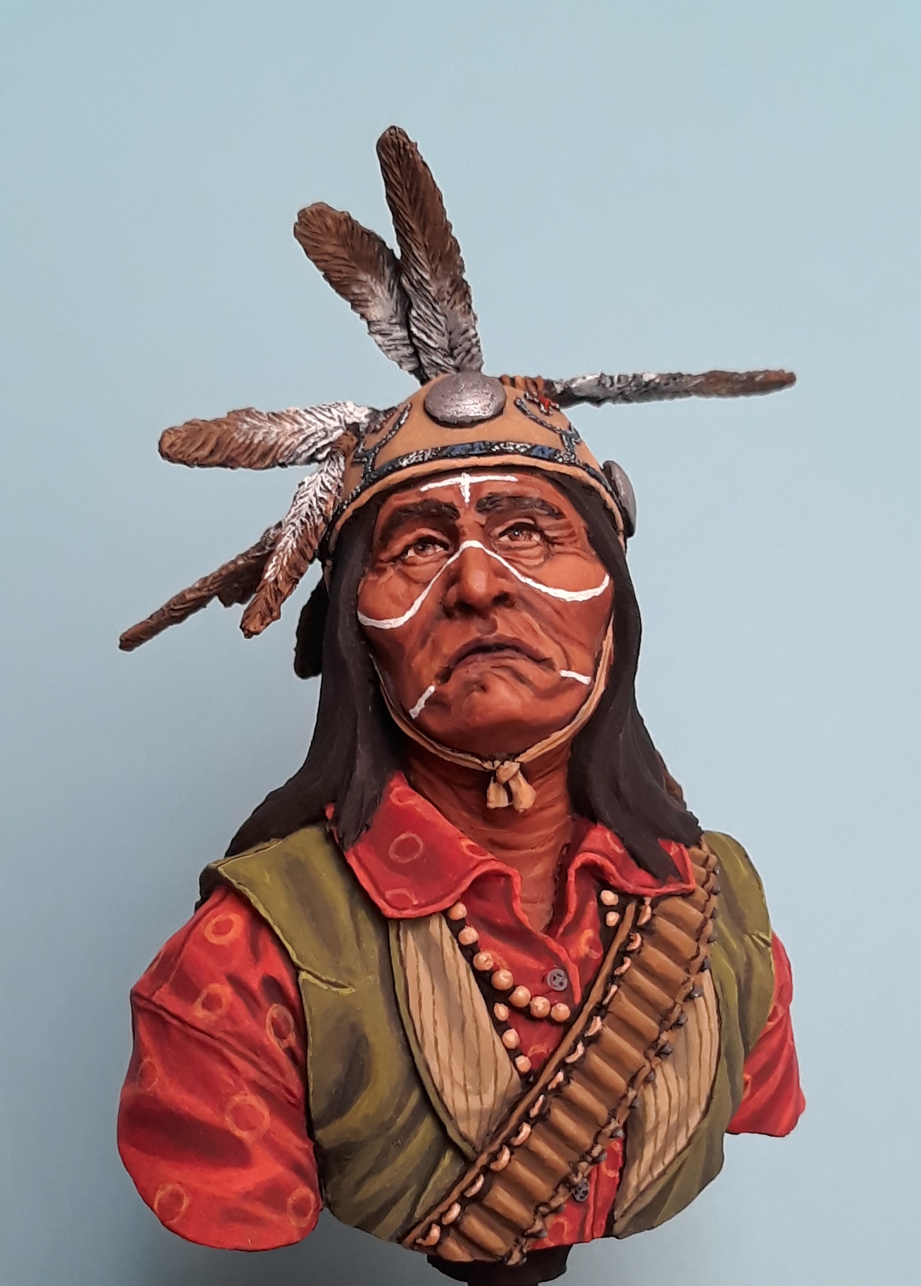 La Meridiana Lipan Apache Warrior wearing War/Medicine Headdress ...