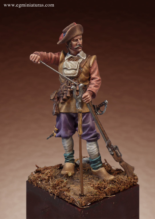 Spanish Tercios Arquebusier, Flandes, 1625 Beneito 54mm | planetFigure ...