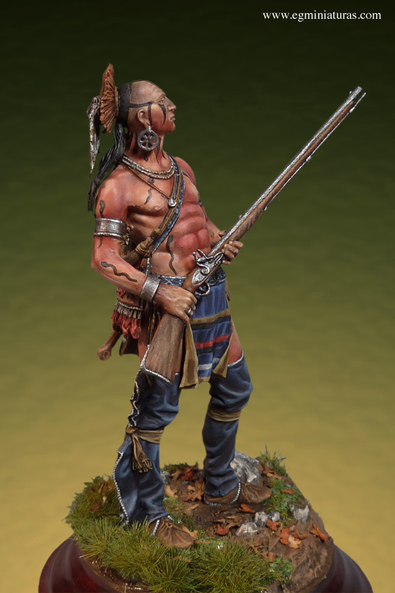 Delaware Warrior, XVIII Century Pegaso Models 90mm | planetFigure ...