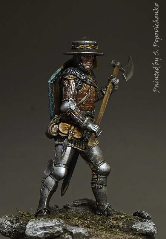 Completed - Men at arms 14th century | planetFigure | Miniatures