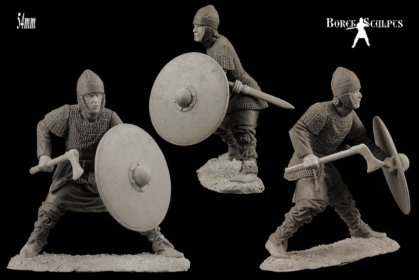 Completed - Frankish warrior no.1 - 54mm figure for casting tests ...