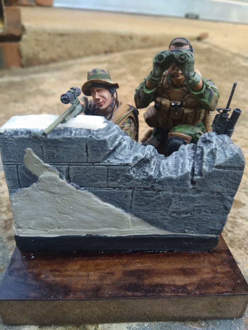 USMC Sniper Team by Airborne Miniatures | planetFigure | Miniatures