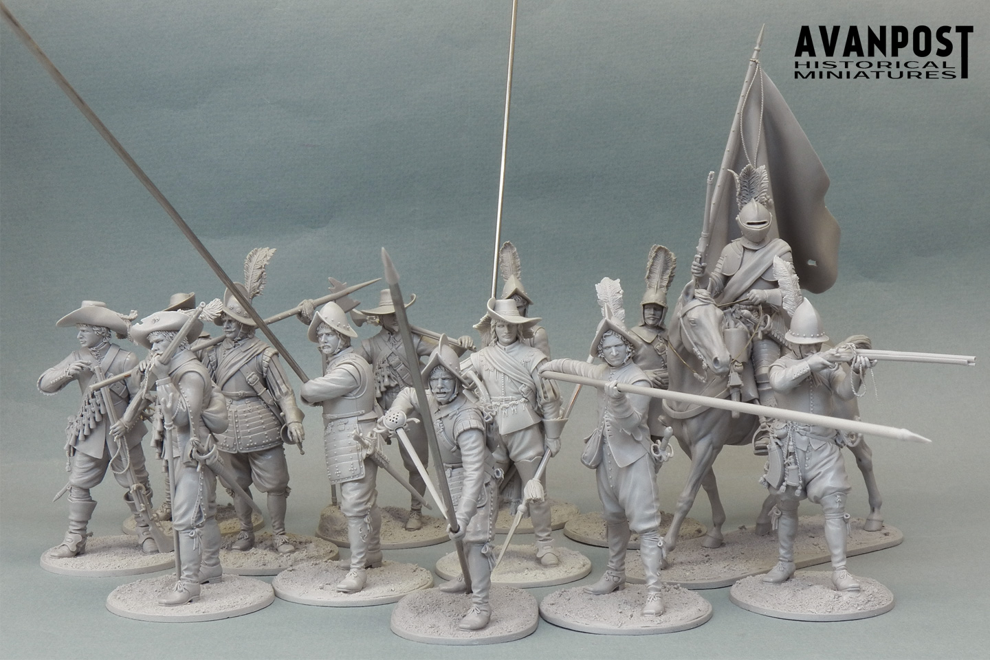 AVANPOST News - Soldiers of XVII century, 75mm | planetFigure | Miniatures