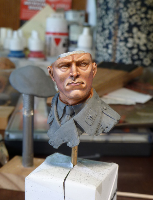 Completed - Panzerspahman. Castle Miniatures. Resin Bust 1/10 ...