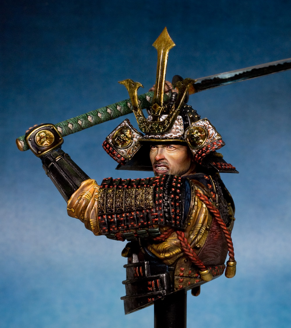 1:10 bust - Samurai in Battle | planetFigure | Miniatures