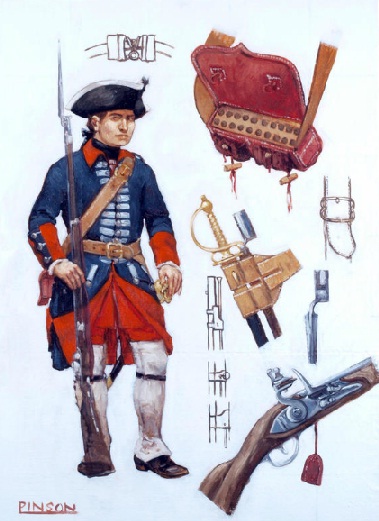 Completed - 75mm Officer of the Royal Écossais Regiment, 1740 ...